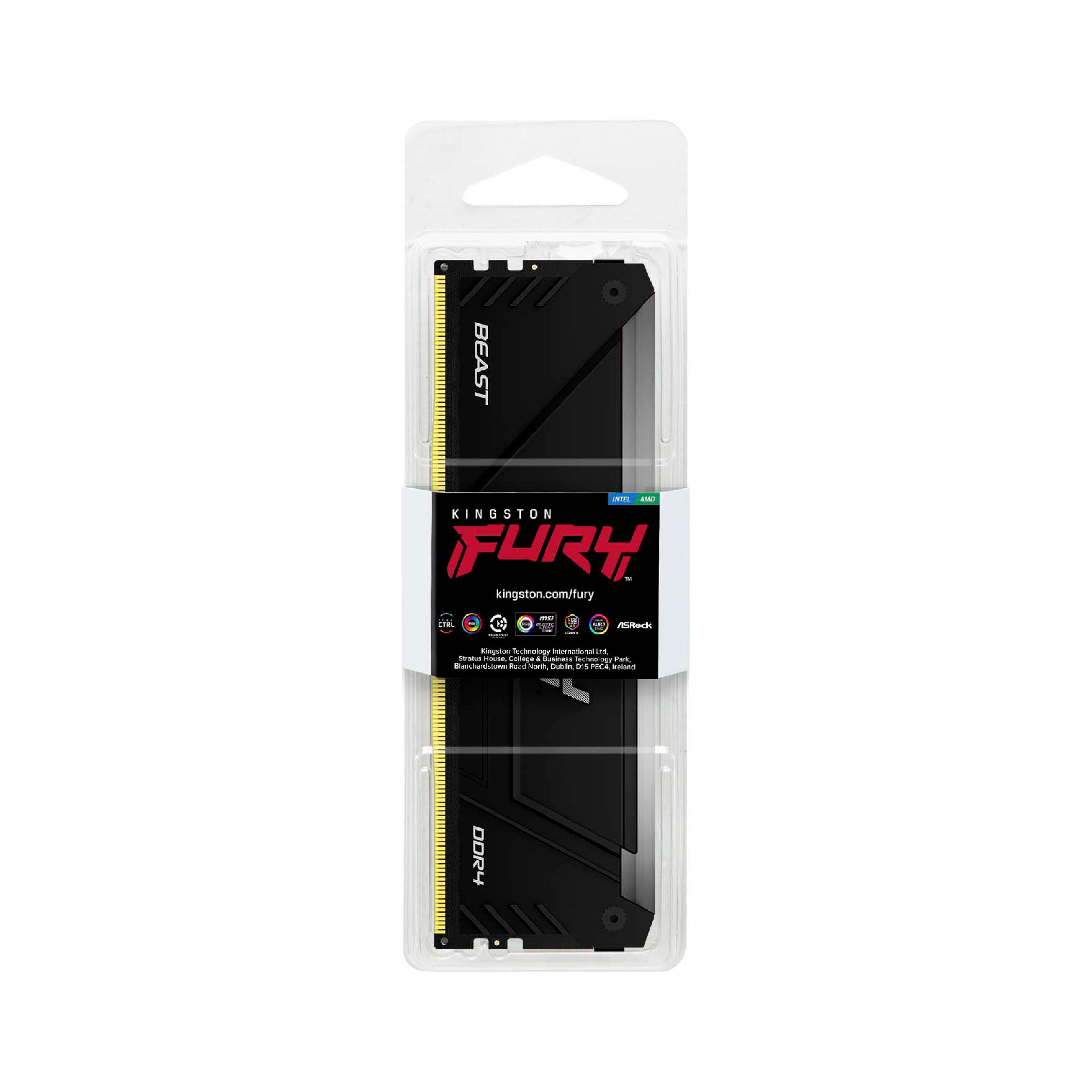 Ram Kingston 16GB 3200MT/s DDR4 CL16 DIMM FURY Beast Black