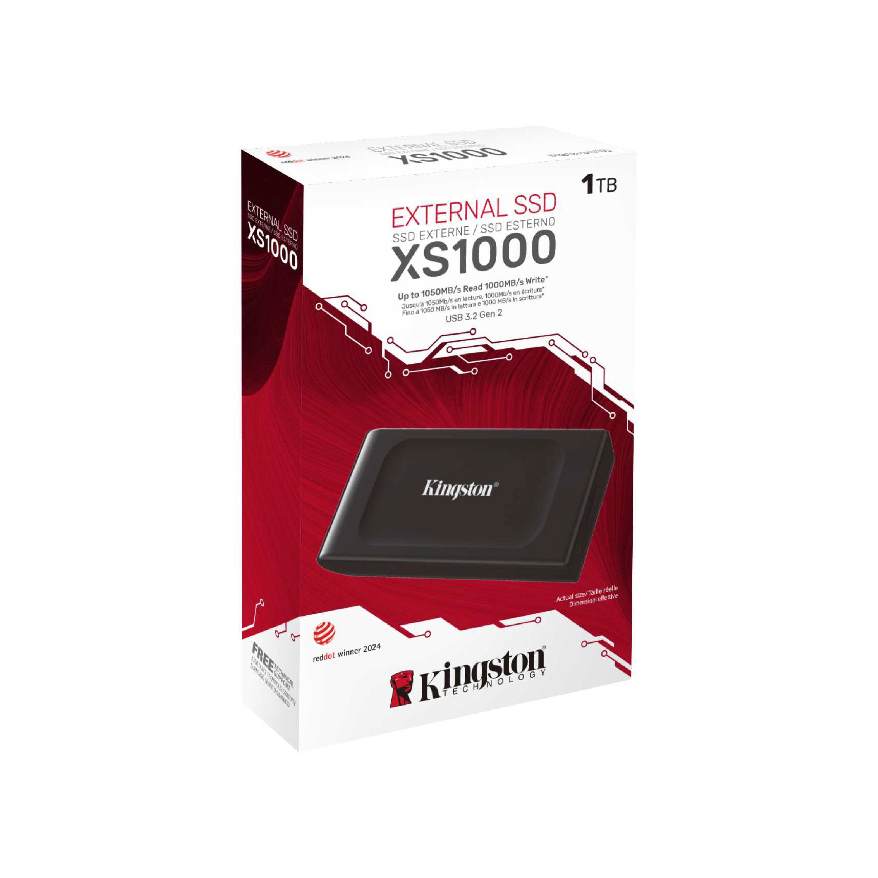 Kingston SSD externo XS1000 USB 3.2 Gen 2 Portable