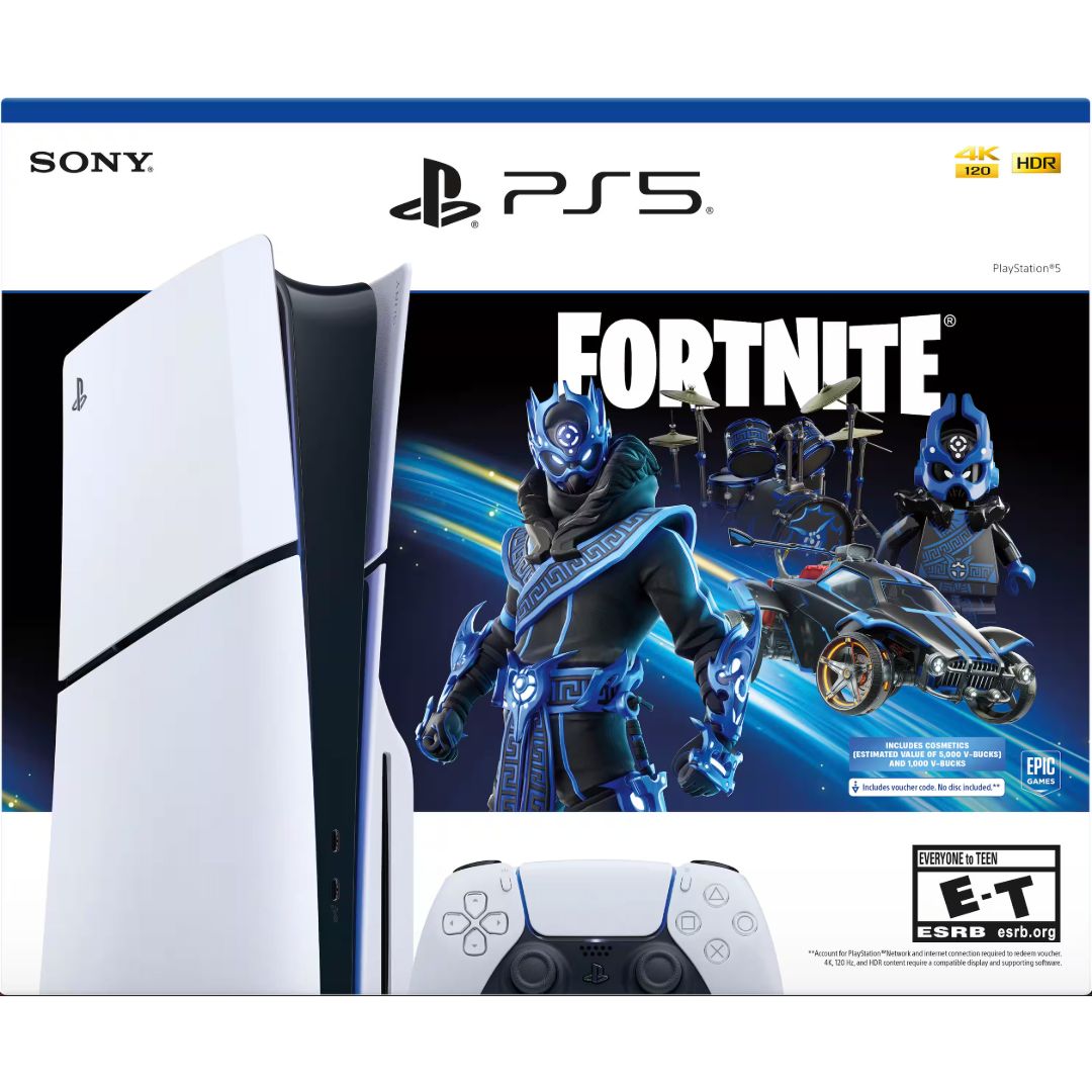 Sony Play Station 5 Slim 1tb Version Disco Fortnite Bundle