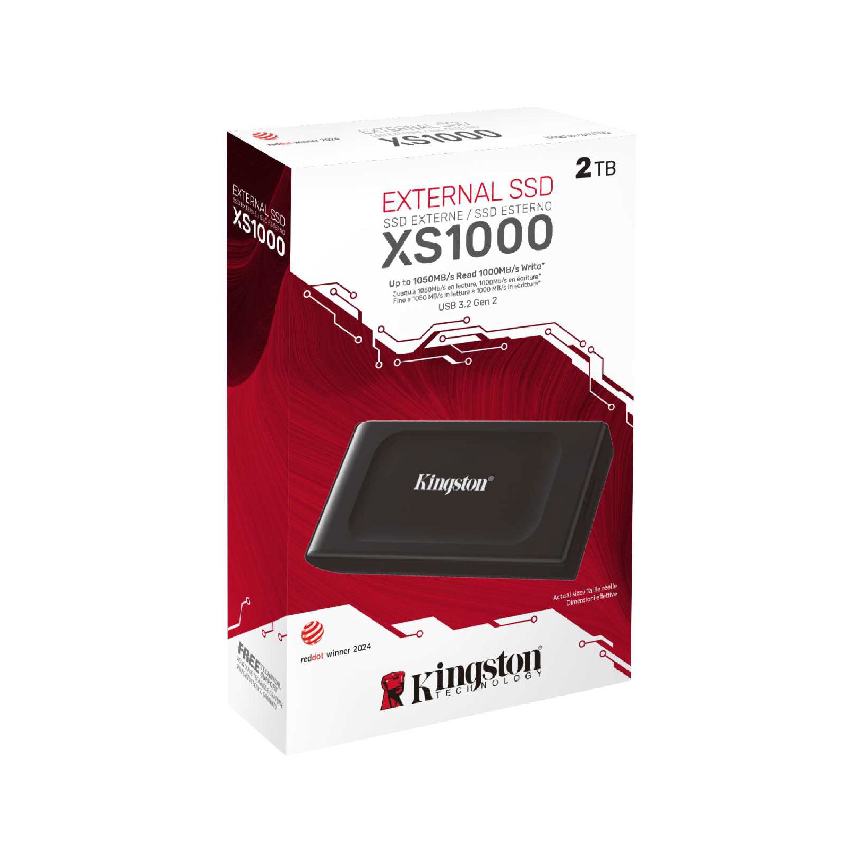 Kingston SSD externo XS1000 USB 3.2 Gen 2 Portable