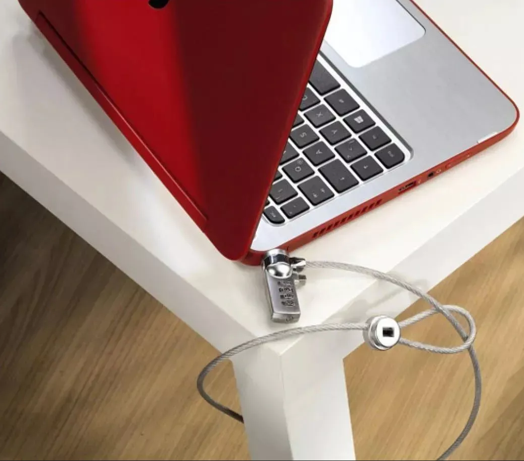 Candado Cable Seguridad Computadora Pc Laptop Portatil