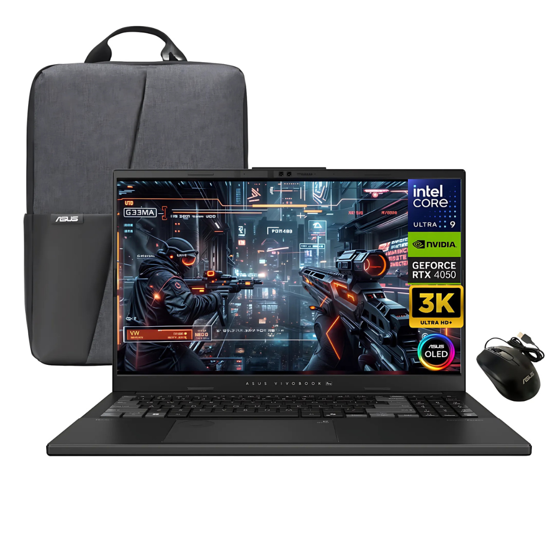 ASUS VIVOBOOK PRO CORE 9 ULTRA 285h SSD 1TB RAM 24GB RTX 4050 6GB 15.6" 3K