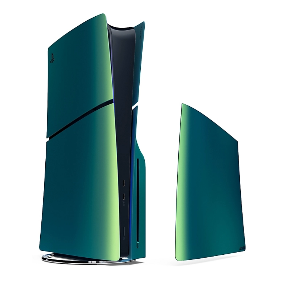CONSOLE CHROMA TEAL COVER AME - PS5