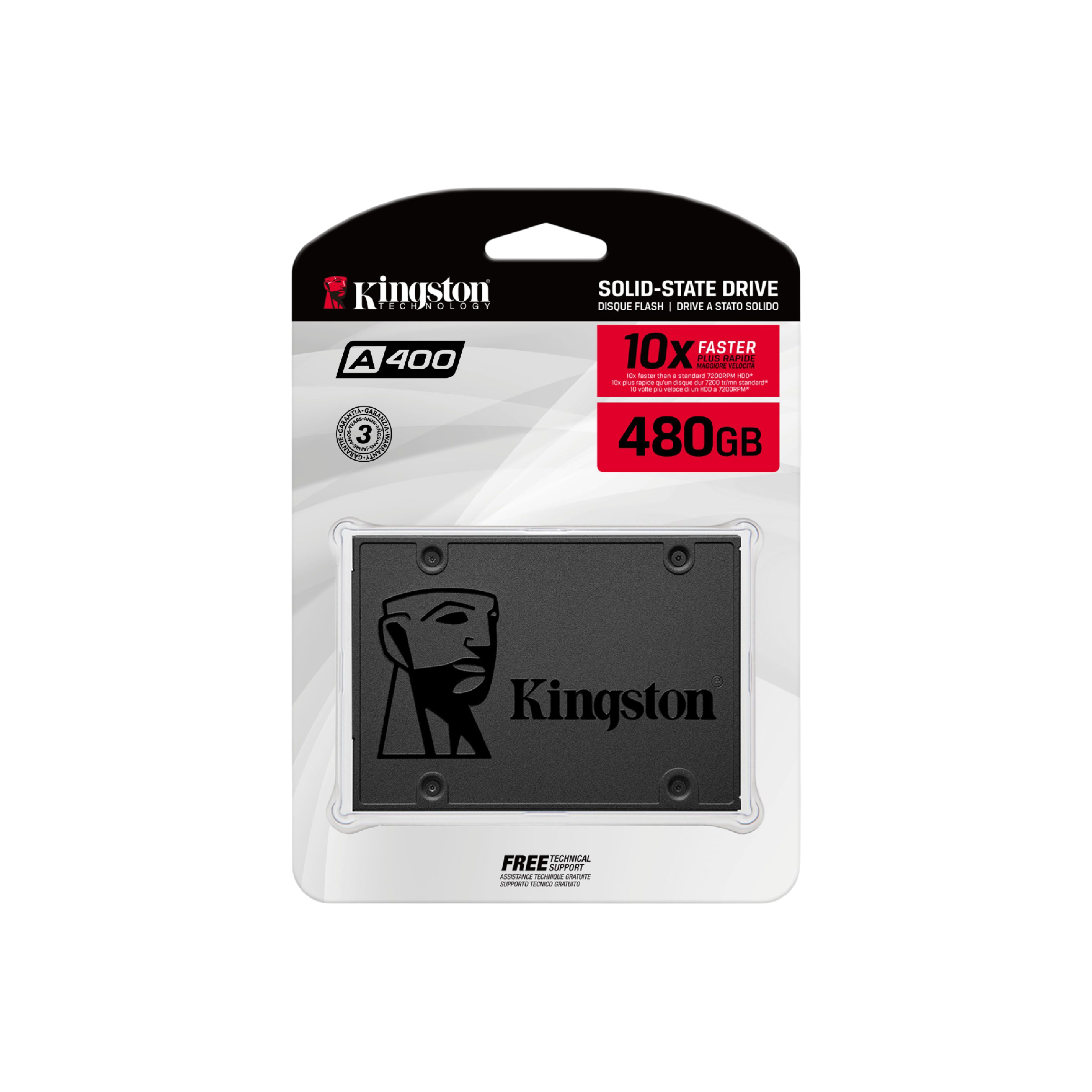 DISCO SOLIDO KINGSTON A400 480GB 2.5" SATA 3.0 450MB/S