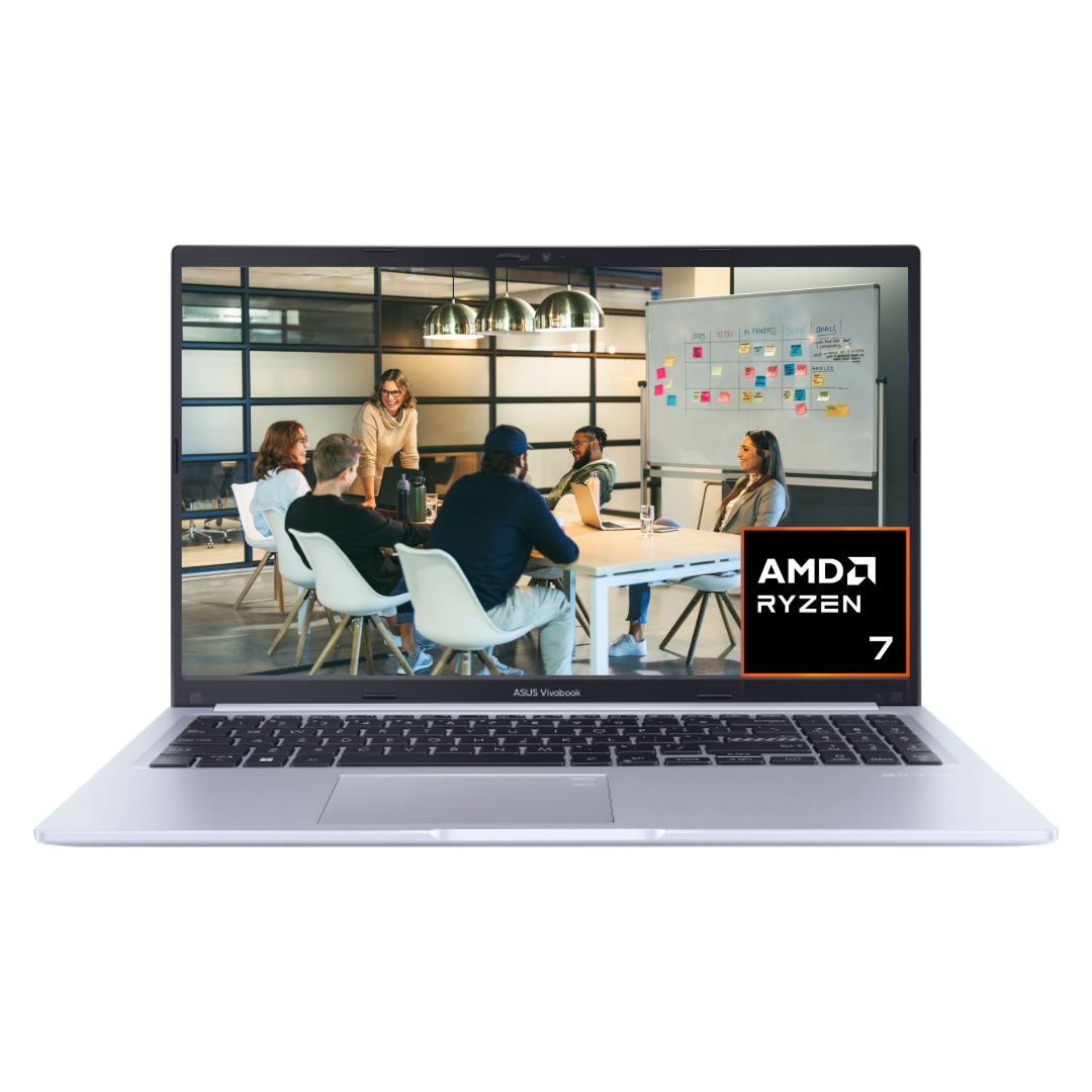 ASUS VIVOBOOK M1502YA RYZEN 7-7730U 10 NÚCLEOS 16 HILOS FRECUENCIA TURBO 4.9Ghz 15,6” FHD IPS /SILVER DDR4