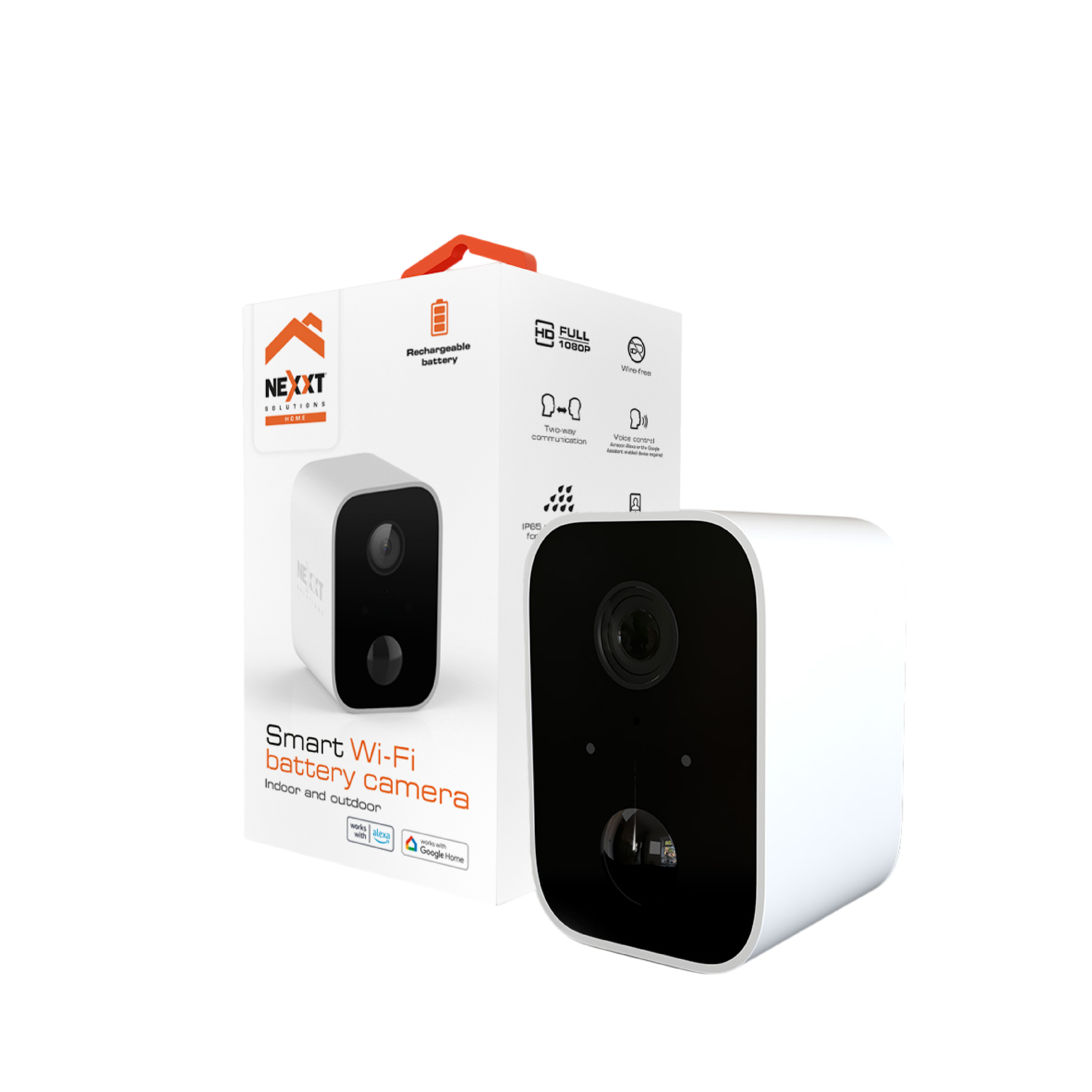 CÁMARA SMART WIFI NEXXT HD 120° INT O EXT RECARGABLE