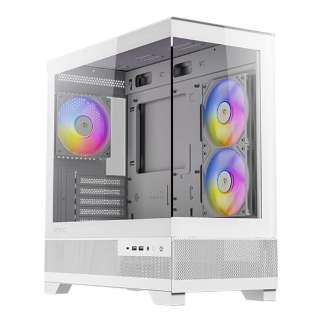 CASE ANTEC/CX500M WHITE ARGB MINI TOWER MICRO-ATX 2X120MM ARGB REVERSE FANS 1X120MM ARGB REAR