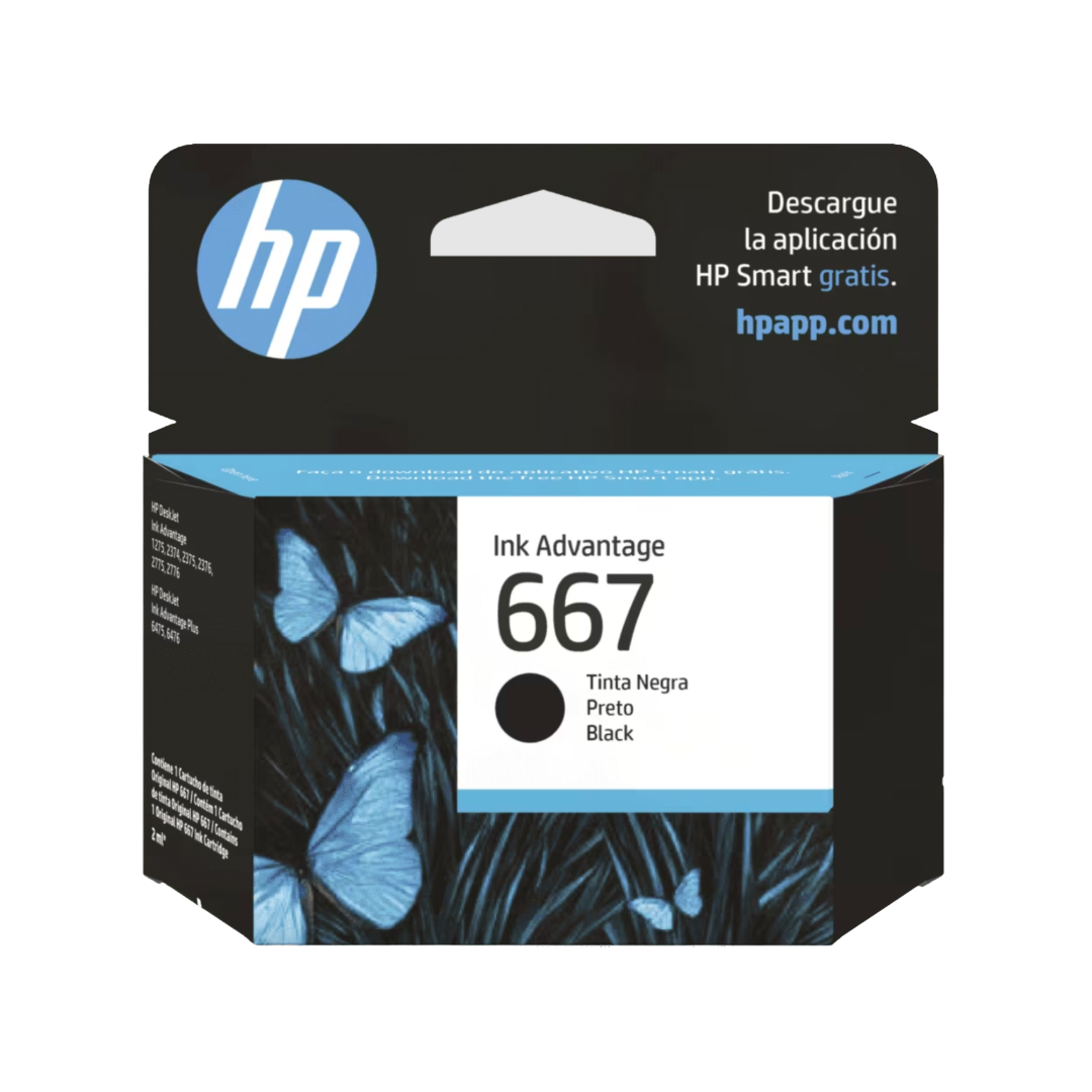 Cartucho de Tinta HP 667 Negro