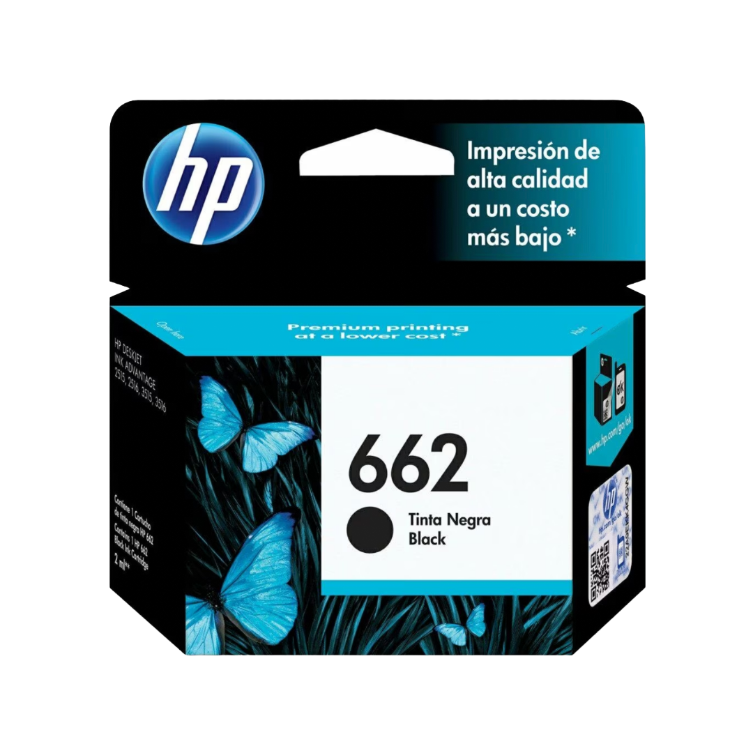 Cartucho de Tinta HP 662 Negro
