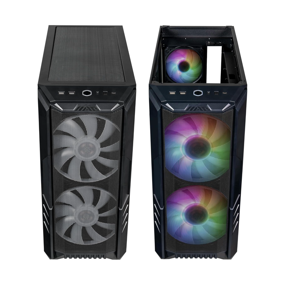 CASE COOLER MASTER HAF 500 ATX USB TYPE C X2 ARGB FAN X1