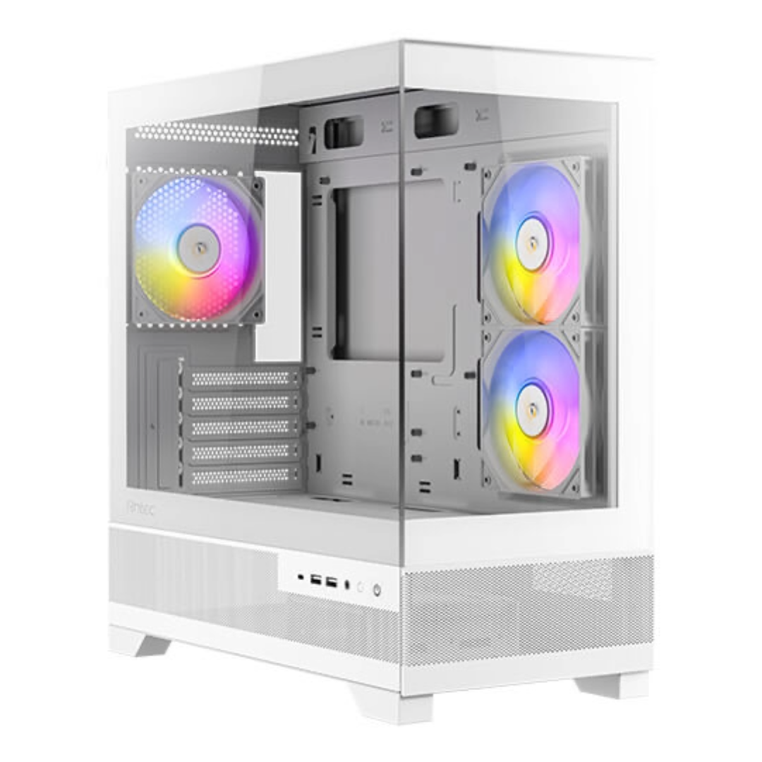 CASE ANTEC/CX500M WHITE ARGB MINI TOWER MICRO-ATX 2X120MM ARGB REVERSE FANS 1X120MM ARGB REAR