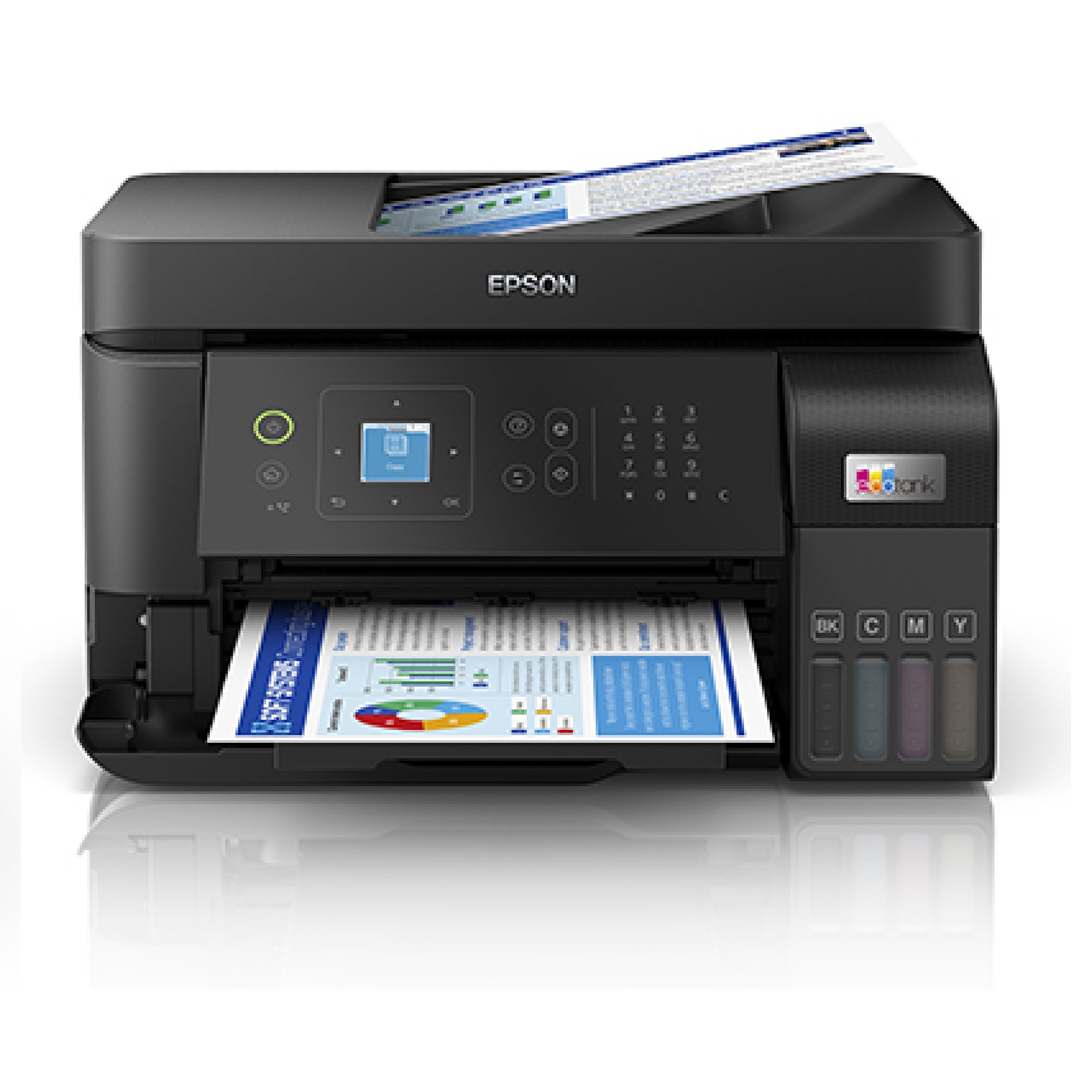 Impresora multifuncional 4 en 1 epson L5590wifi adf lan panel lcd