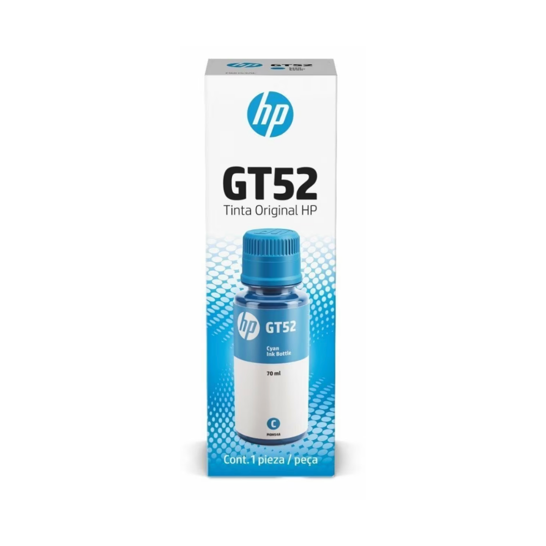 HP Botella de Tinta GT52 Cyan