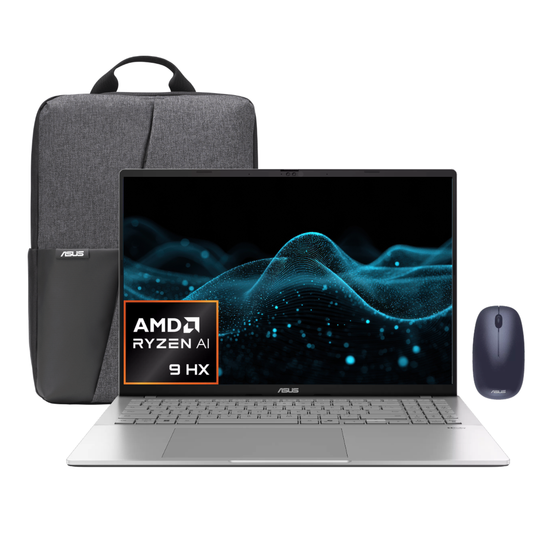 ASUS VIVOBOOK M3607HA RYZEN 9-270 IA (16 TOPS) 8 NÚCLEOS 16 HILOS FRECUENCIA TURBO 5.2Ghz 16” WUXGA IPS 144Hz / MATTE SILVER /DDR5