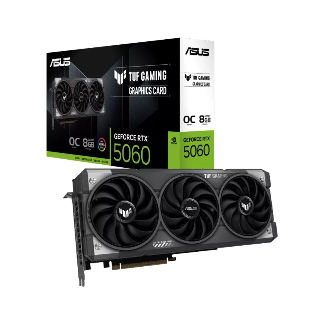 TARJETA DE VIDEO ASUS/TUF GAMING GEFORCE RTX 5060 8GB GDDR7 OC EDITION 2677MHZ