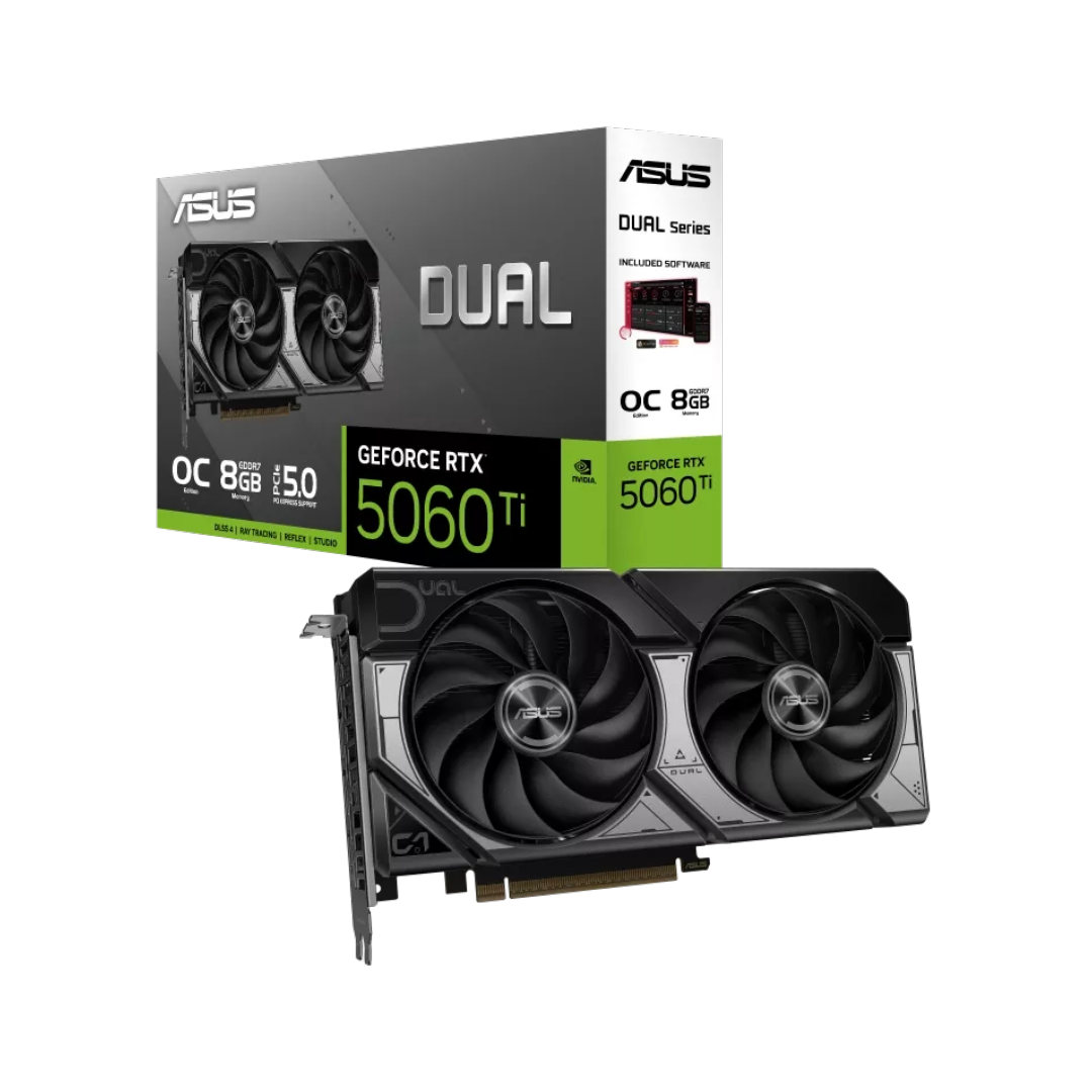 TARJETA DE VIDEO ASUS/DUAL GEFORCE RTX5060TI 8GB GDDR7 OC EDITION 90YV0MP2-M0AA00