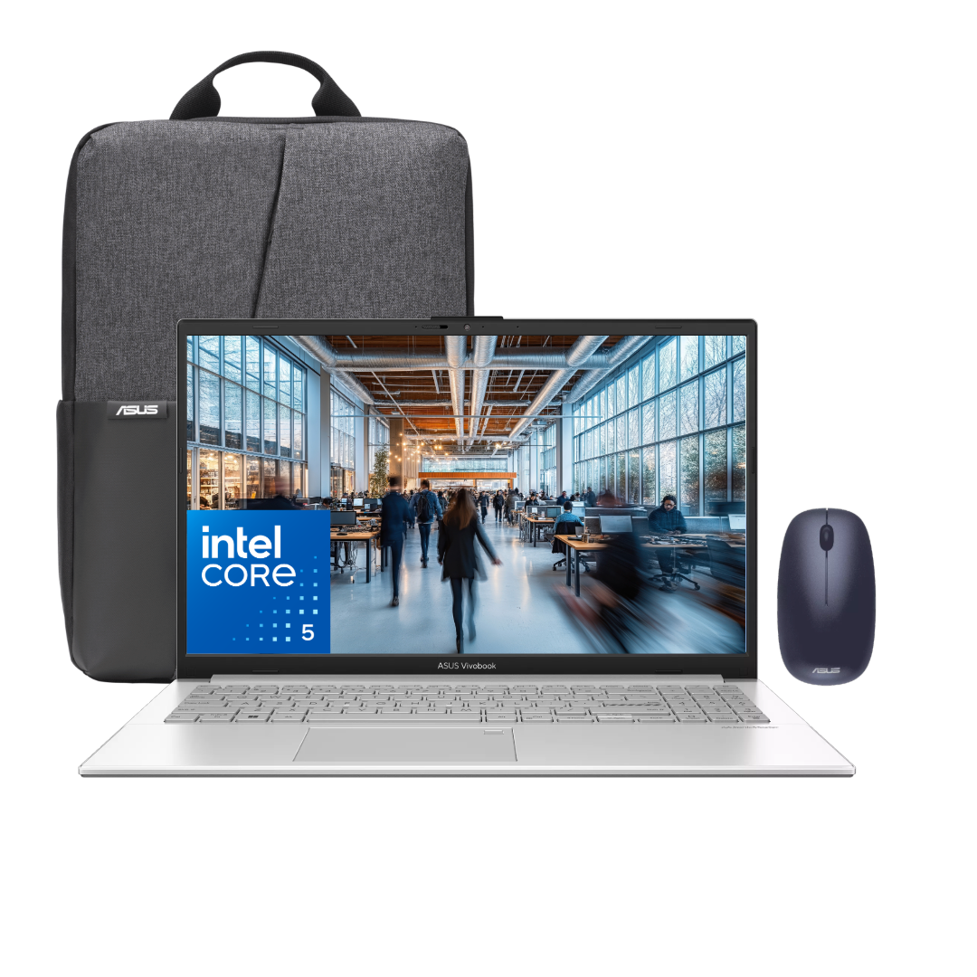 ASUS VIVOBOOK X1502VA CORE I5-13420H 8 NÚCLEOS 8 HILOS FRECUENCIA TURBO  4.6Ghz 15,6” FHD IPS /SILVER DDR4