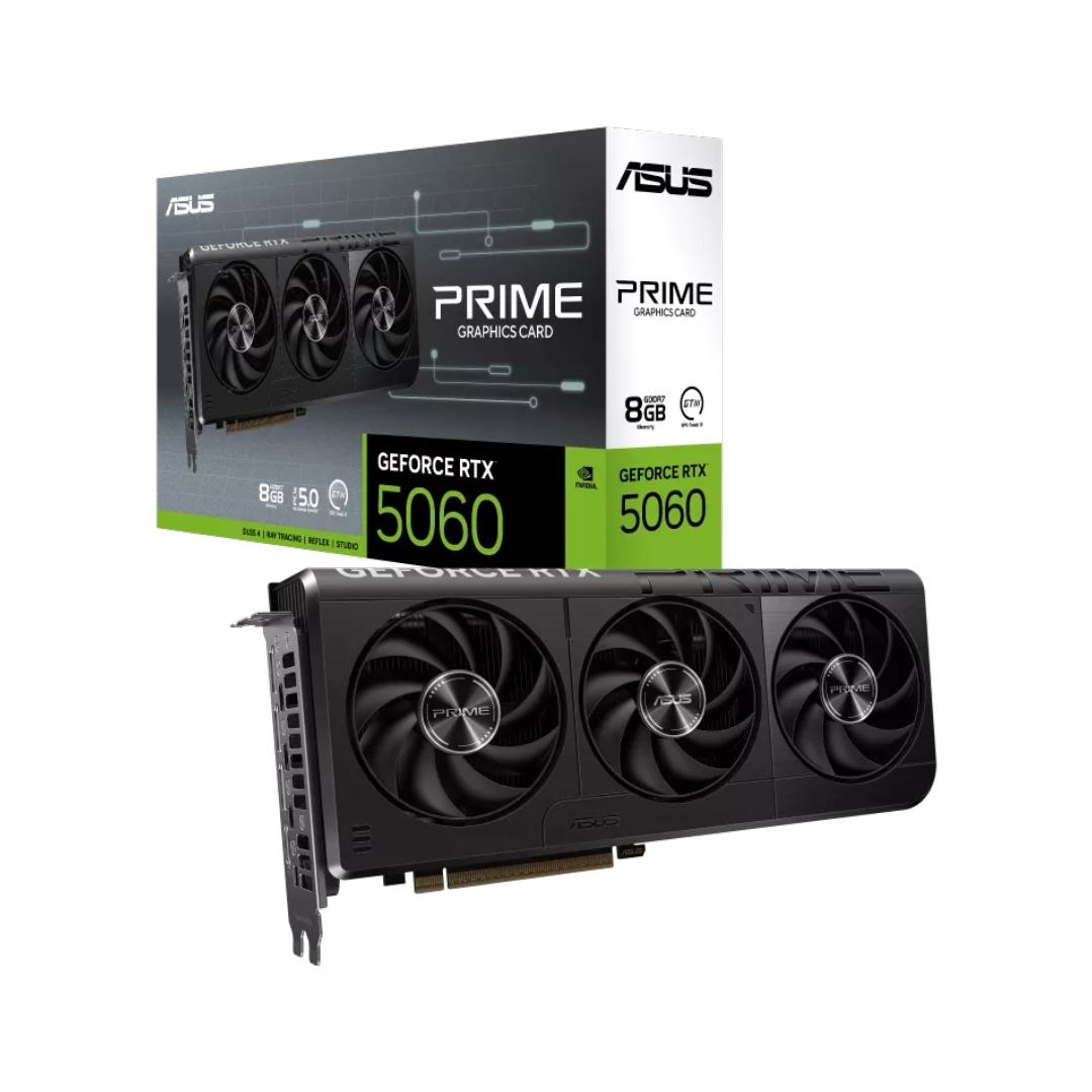 TARJETA DE VIDEO ASUS/PRIME GEFORCE RTX 5060 8GB GDDR7 OC EDITION 2595MHZ