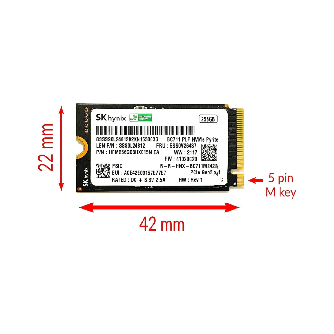 SSD SK HYNIX 256GB M.2 PCIE GEN 4 2242 OPEN BOX