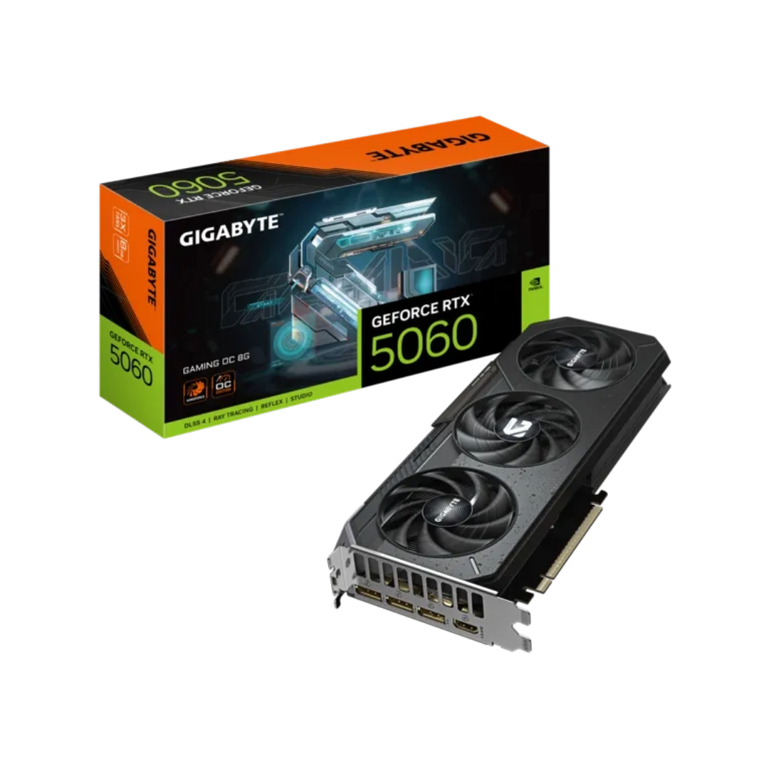 TARJETA DE VIDEO GIGABYTE GEFORCE RTX 5060 GAMING OC 8G GDDR7 PCI-E 5.0 9VN5060GO-00-G10