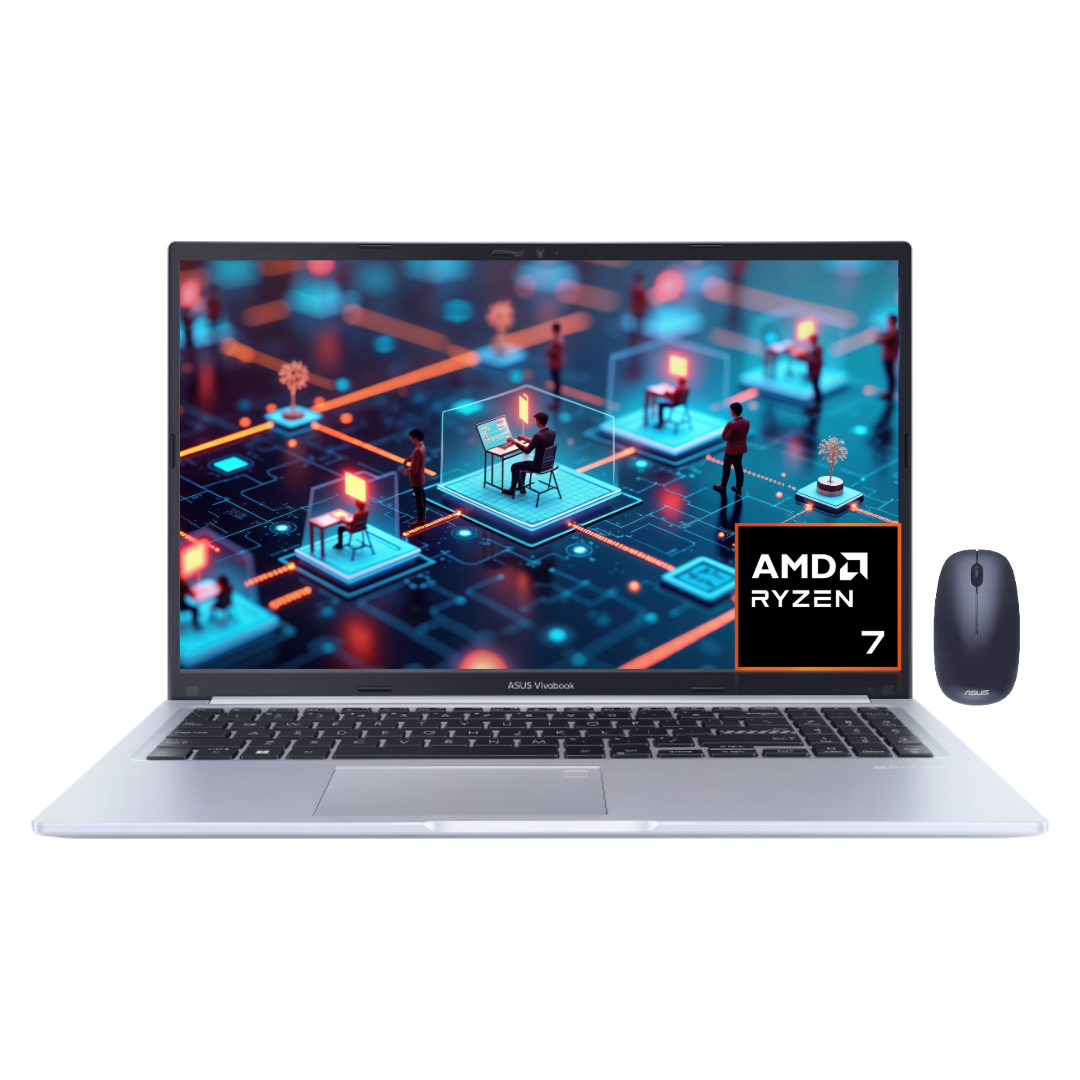 ASUS VIVOBOOK M1502YA R7-5825U / 8GB /512G SSD / 15.6 FHD /W11/ SILVER/