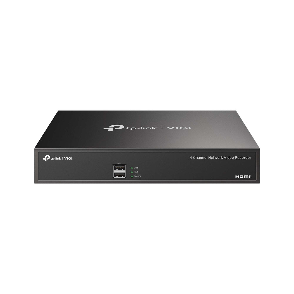 GRABADORA TPLINK VIGI NVR1004H / 4 CANALES / 1 RJ45 / 1 HDMI Y 1 VGA /1 DISCO DE 10TB