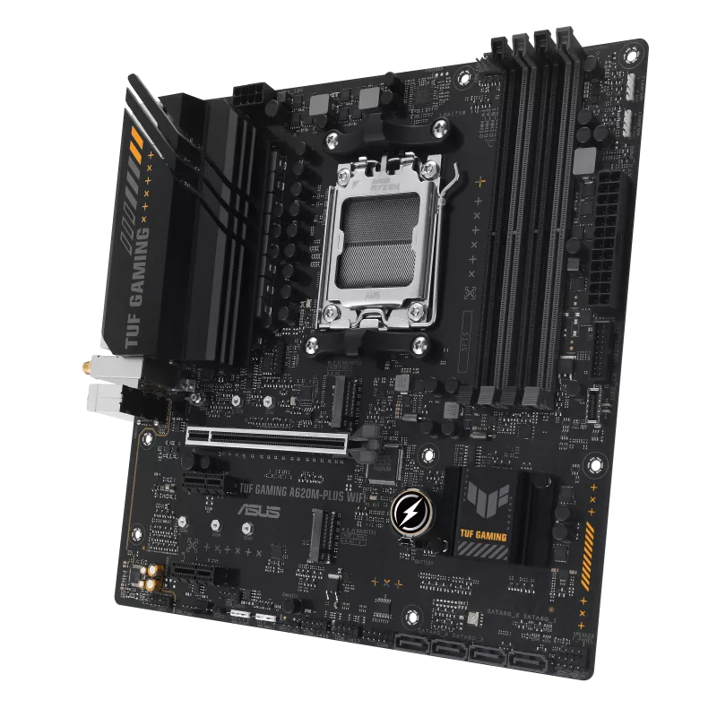 MAINBOARD ASUS TUF GAMING A620M-PLUS WIFI AM5 DDR5 WIFI 6 BT V5.3 AURA SYNC RGB