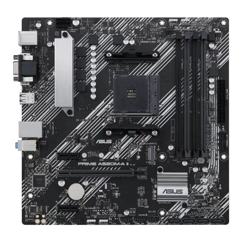 MAINBOARD ASUS/PRIME A520M-A II DDR4 DUAL CHANNEL AM4 ATX M.2 DP HDMI D-SUB