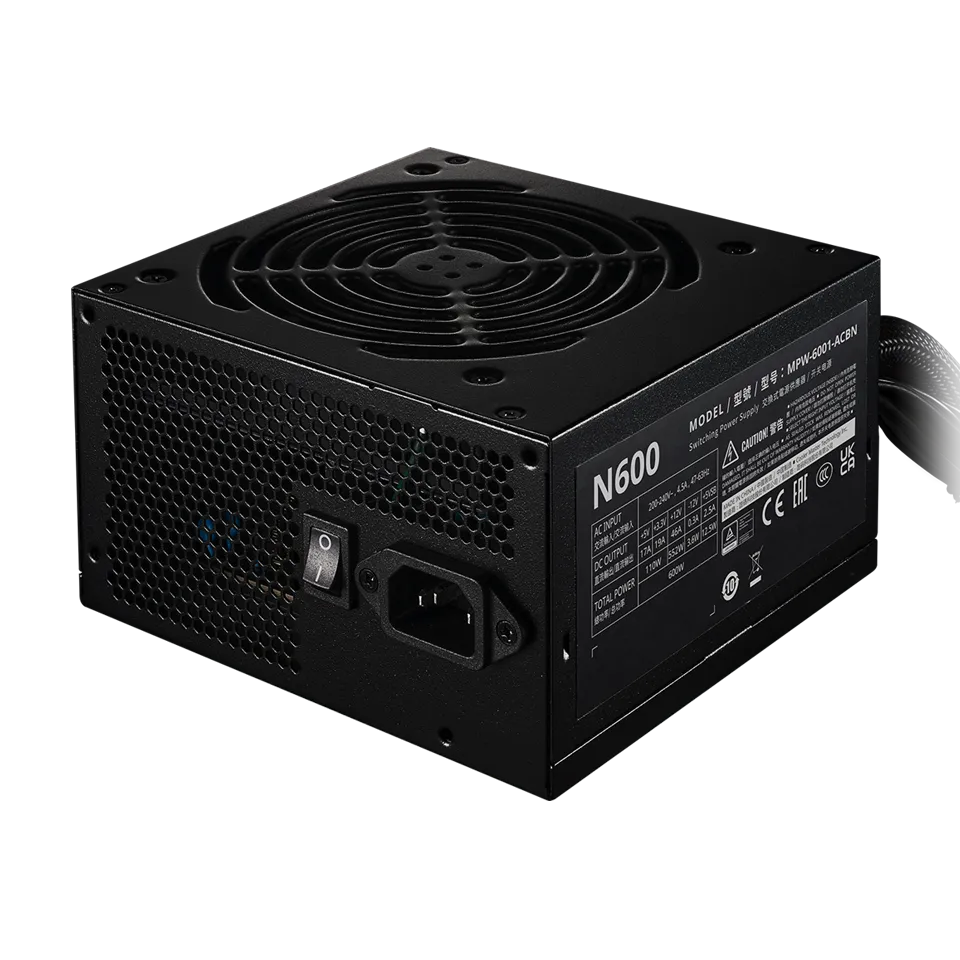 FUENTE CERTIFICADA COOLER MASTER ELITE NEX N600 FR A-US CABLE ATX1 2V