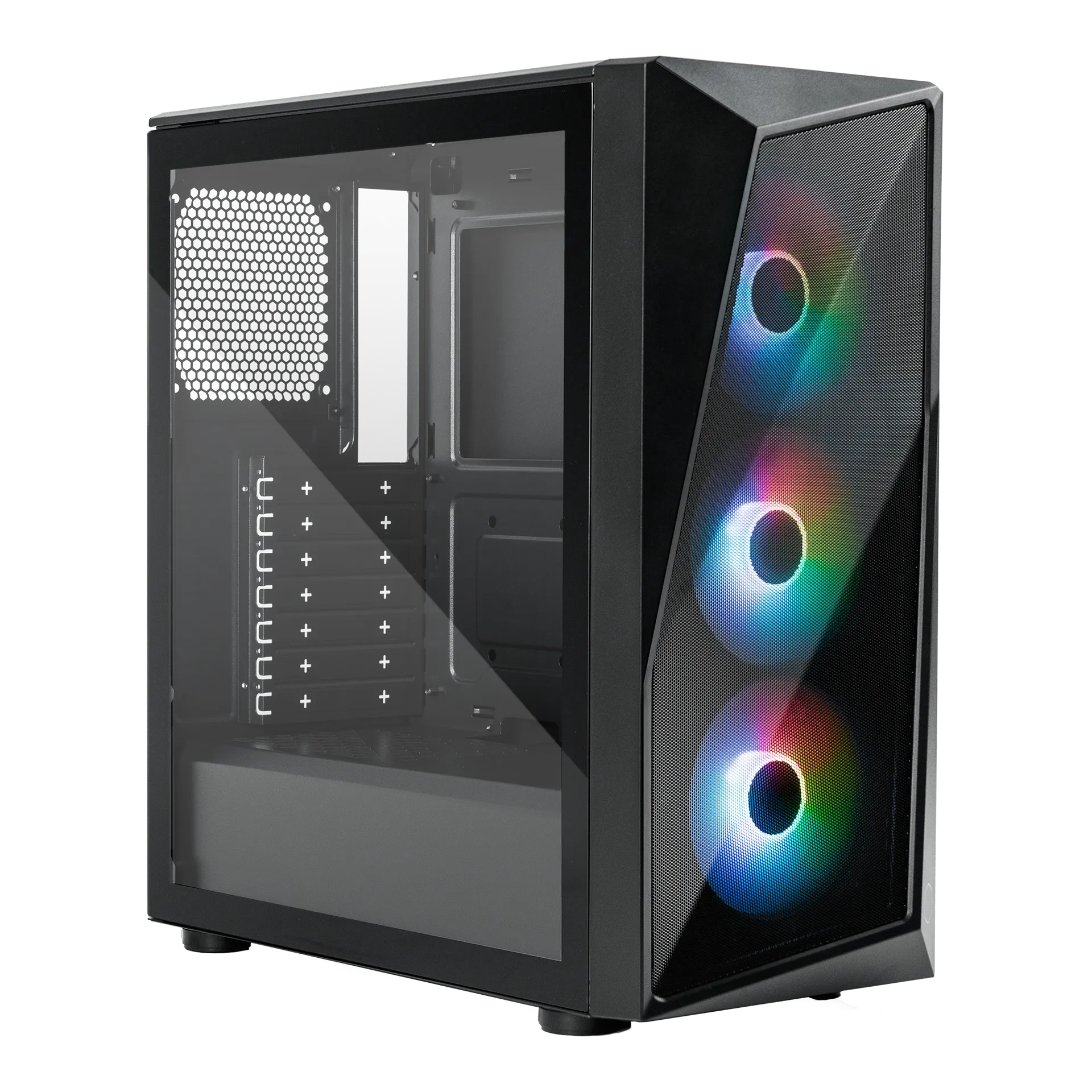 CASE COOLER MASTER CMP520 MID TOWER BLACK BUNDLE FUENTE 650W